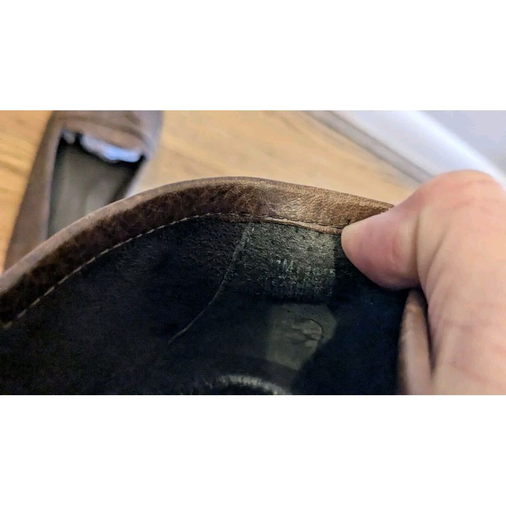 Born Size 11 M Brown Leather Malena Penny Loafer Flats - Picture 10 of 10